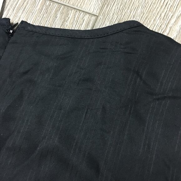 NWT Loft Tiered Flared Dress Short Sleeve Puff sleeve Size 12P - Picture 5 of 8